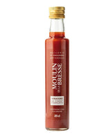 Moulin de la Bresse Essig mit Espelette-Piment in Glasflasche