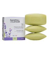 Rampal Latour Seifen-Set Lavendel mit drei Seifen und Verpackung