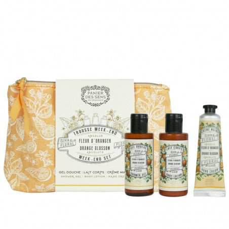 Reise-Set Orangenblüte Duschgel, Körperlotion, Handcreme