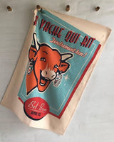 Geschirrtuch 'La Vache qui rit' rétro vanille
