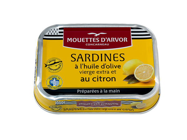 Sardinen mit Zitrone 115 g Dosenkonserve - Les Mouettes d'Arvor