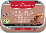 Sardinen mit Szechuan-Pfeffer 115 g Dosenkonserve - Les Mouettes d'Arvor