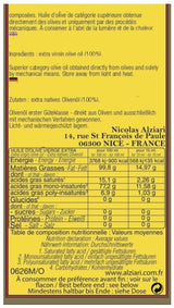Olivenöl aus Les Baux-de-Provence AOP 200 ml - N. Alziari