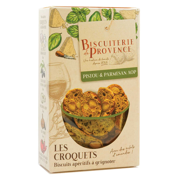 Croquets mit Pistou und Parmesan 90 g - Biscuiterie de Provence