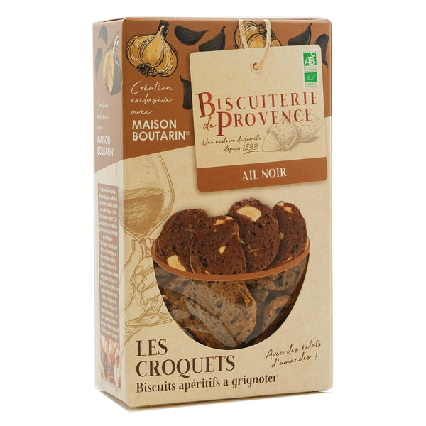 Bio Croquets mit schwarzem Knoblauch von Maison Boutarin 90 g - Biscuiterie de Provence