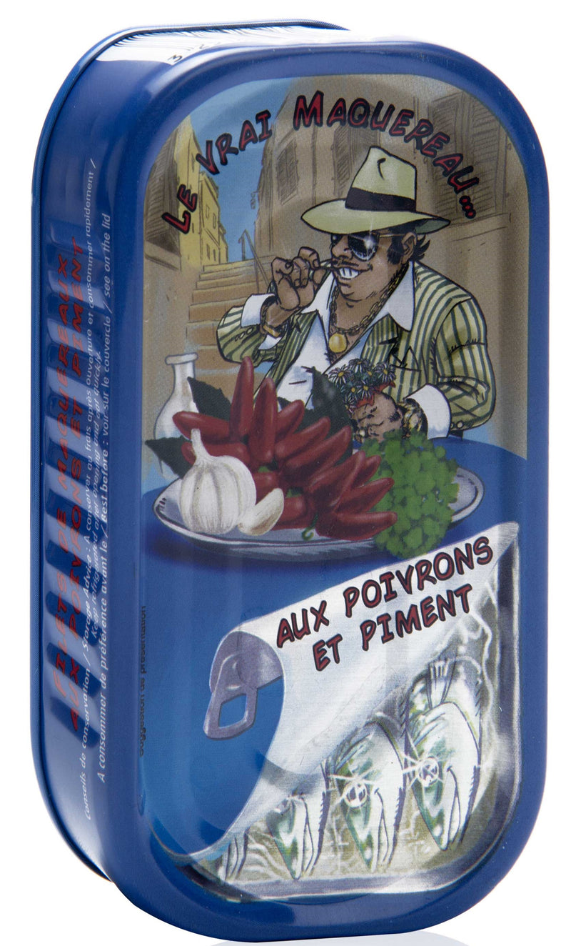 Makrelenfilet mit Paprika und Piment 125 g Dosenkonserve - Les Belles de Marseille