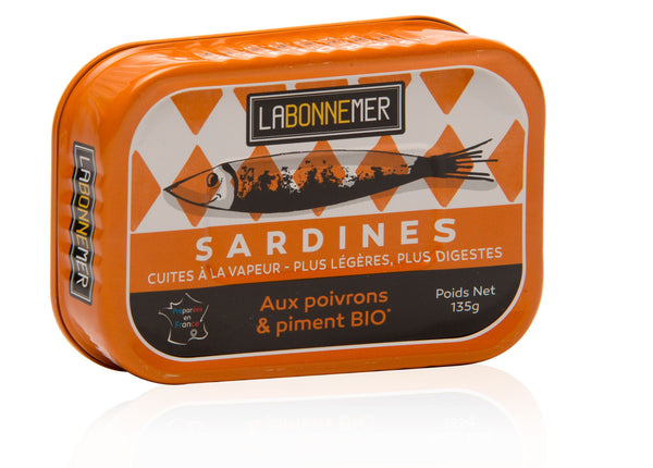 Sardinen mit Paprika & Piment 135 g Dosenkonserve - La Bonne Mer
