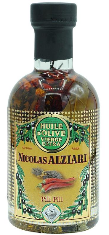 Olivenöl mit Pili Pili 200 ml - N. Alziari   MHD: 05/2024