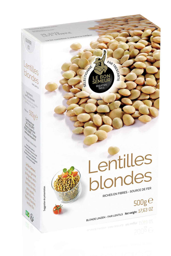 Blonde Linsen (Lentilles blondes) 500 g - Le Bon Semeur