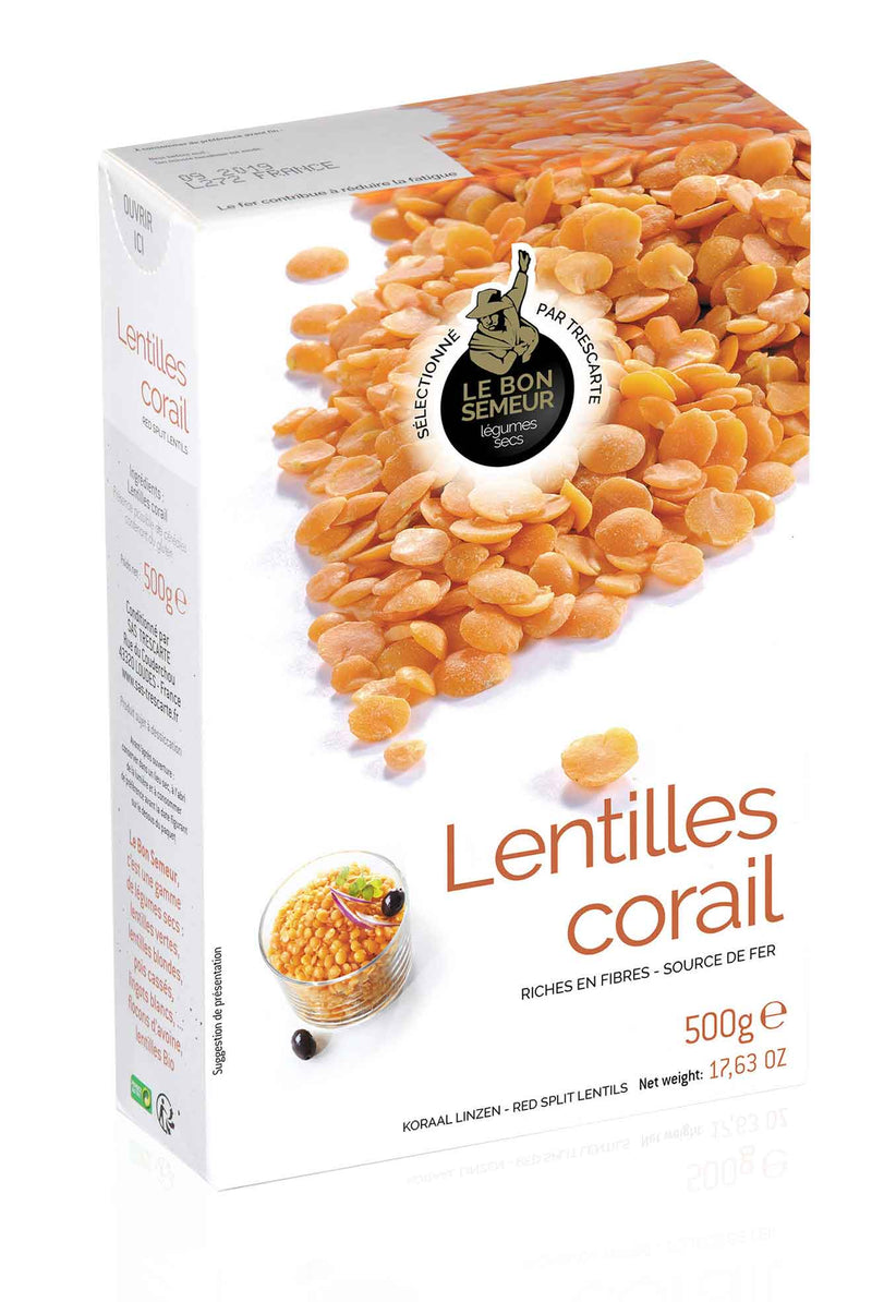 Rote Korallenlinsen (Lentilles corail) 500 g - Le Bon Semeur