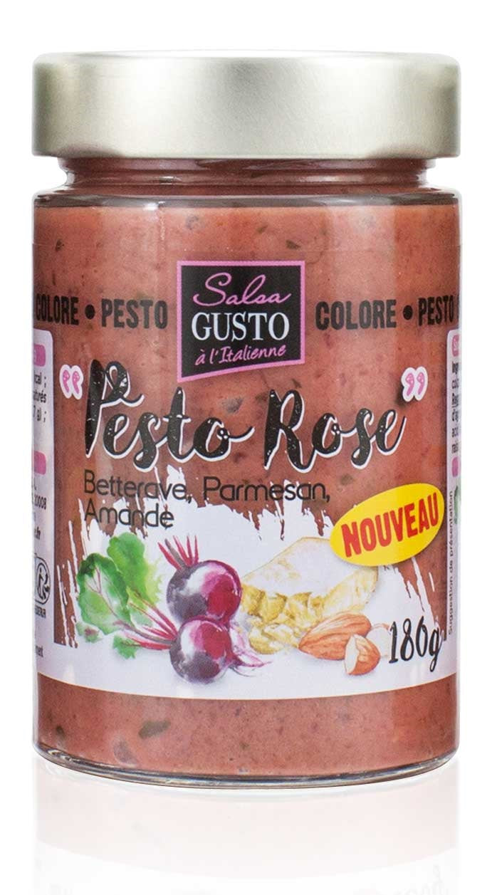 Rosa Pesto mit rote Beete, Parmesan und Mandeln 180 g - Maison Potier