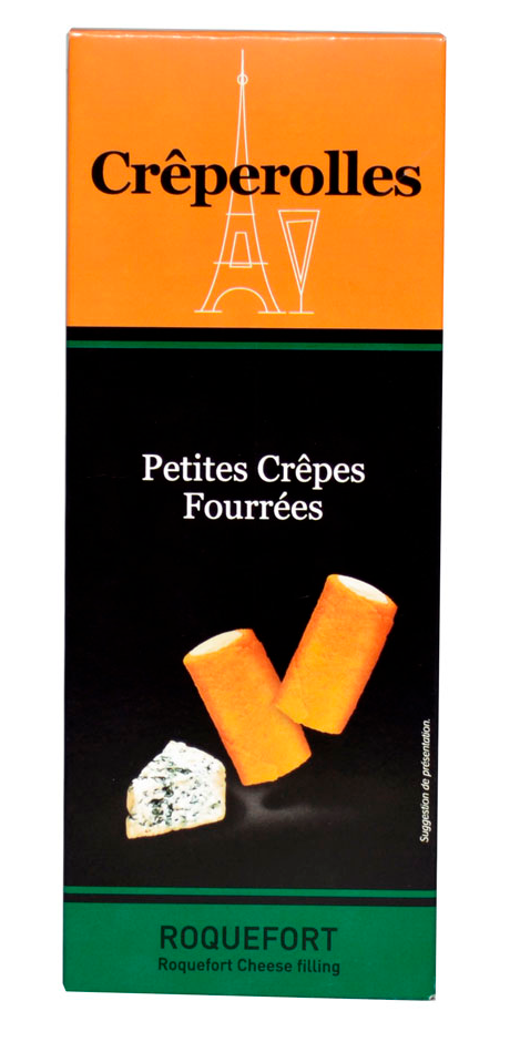 Mini Crêpes (Crêperolles) mit Roquefort-Füllung 100 g - Traou Mad