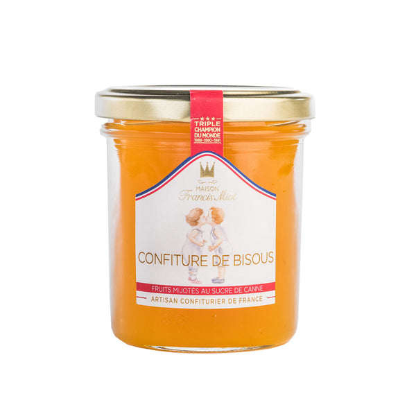 Fruchtaufstrich 'Confiture de Bisous' mit Klementine und Pfirsich 220 g - Francis Miot