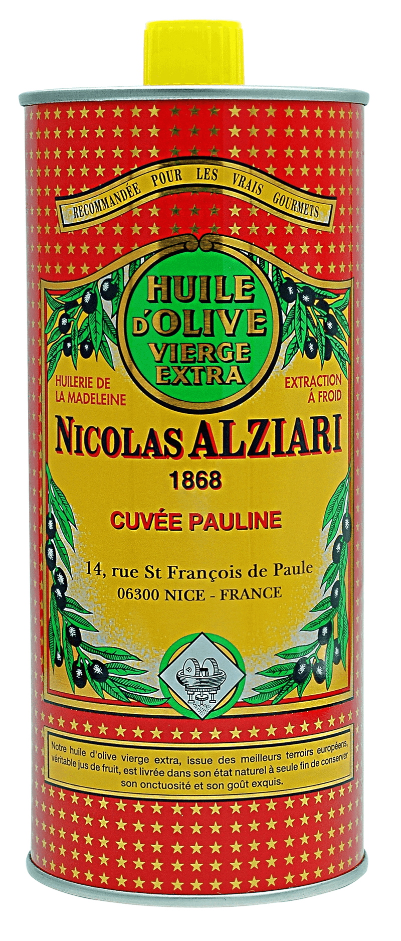 Bio Olivenöl Cuvée Pauline 1 Liter - N. Alziari / DE-ÖKO-006
