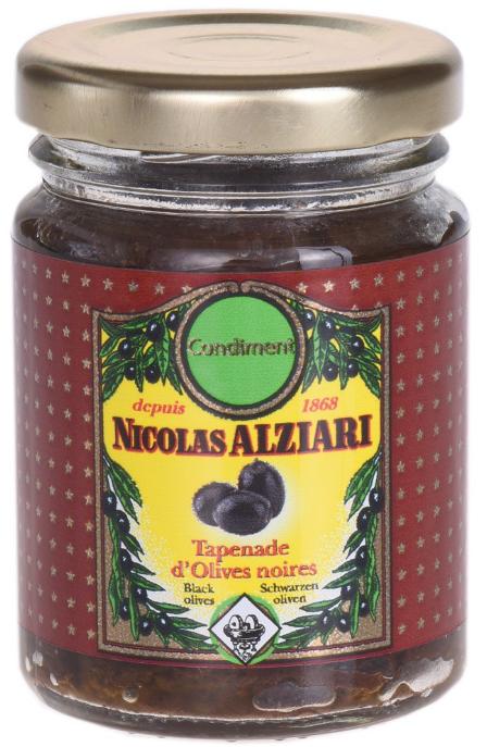 Paste aus schwarzen Oliven (Tapenade Noire) 80 g - Nicolas Alziari