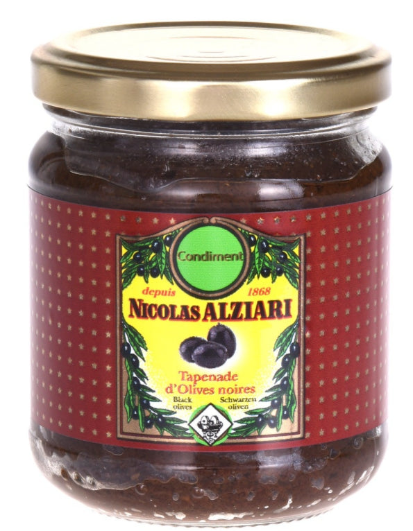 Paste aus schwarzen Oliven (Tapenade Noire) 180 g - Nicolas Alziari