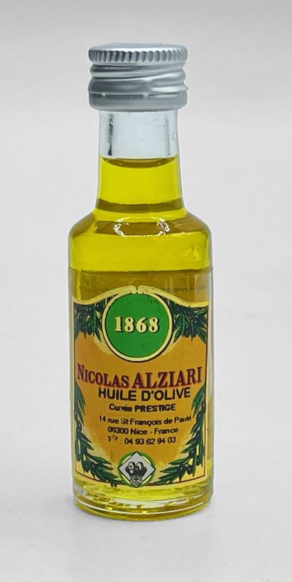 "Mini-Glasflasche" Olivenöl Cuvée Prestige 20 ml - N. Alziari