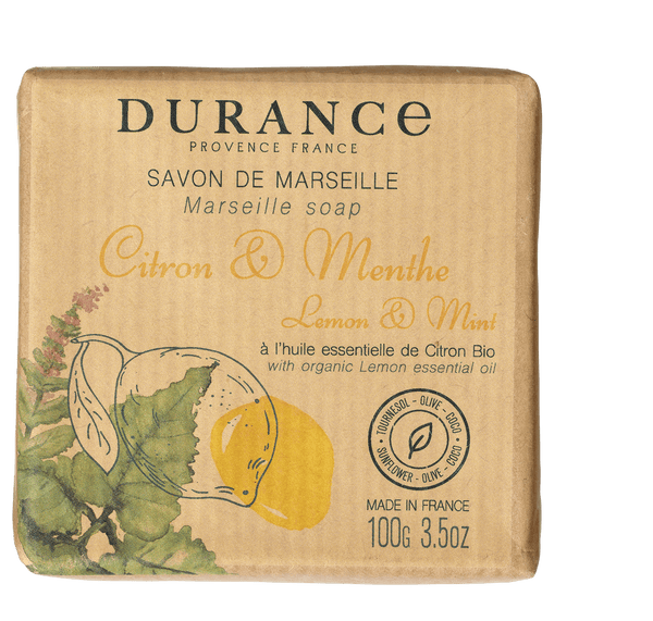Marseiller Seife Zitrone-Minze 100 g - Durance