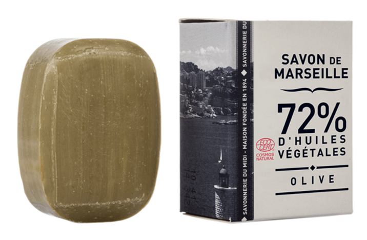 Kleine Marseiller Kernseife 'Olive' in Schachtel 50 g - La Corvette Marseille