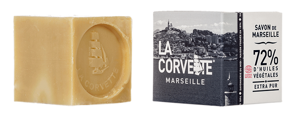 Marseiller Kernseife 'Extra Pur' in Schachtel 200 g - La Corvette Marseille