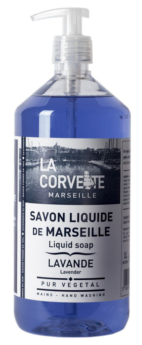 Flüssigseife Lavendel 1 Liter - La Corvette Marseille