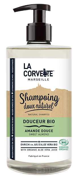 Shampoo mit Spender süße Mandel 500 ml - La Corvette Marseille