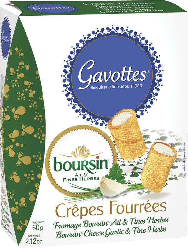 Mini Crêpes (Crêpes Fourrées) mit Boursinkäse-Füllung 60 g - Gavottes