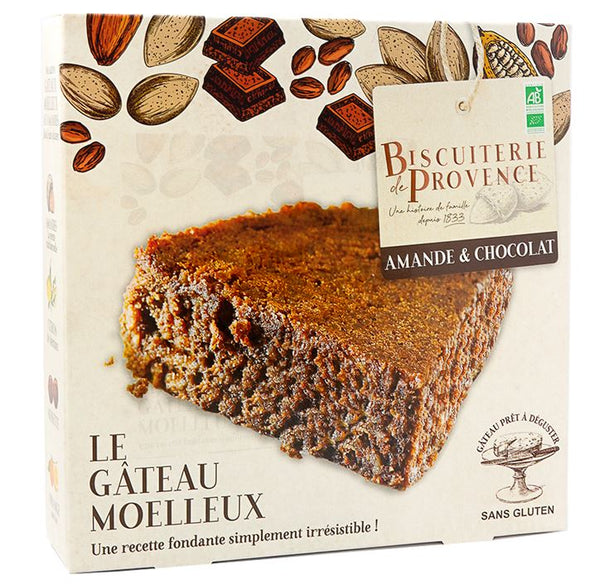 Bio Mandelkuchen mit Schokolade 225 g - Biscuiterie de Provence