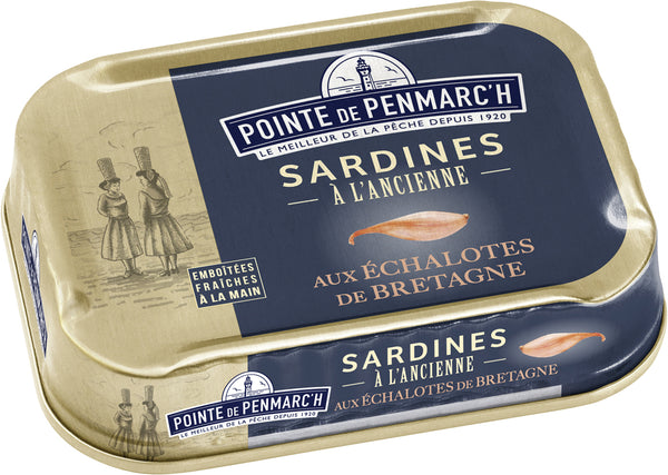 Sardinen mit Olivenöl und Schalotten aus der Bretagne 115 g Dosenkonserve - La Pointe de Penmarc’h
