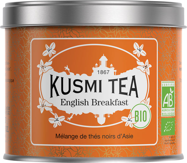 Bio Schwarzer Tee 'English Breakfast' aus Ceylon und Assam in der 100 g Metalldose - Kusmi Tea / DE-ÖKO-006
