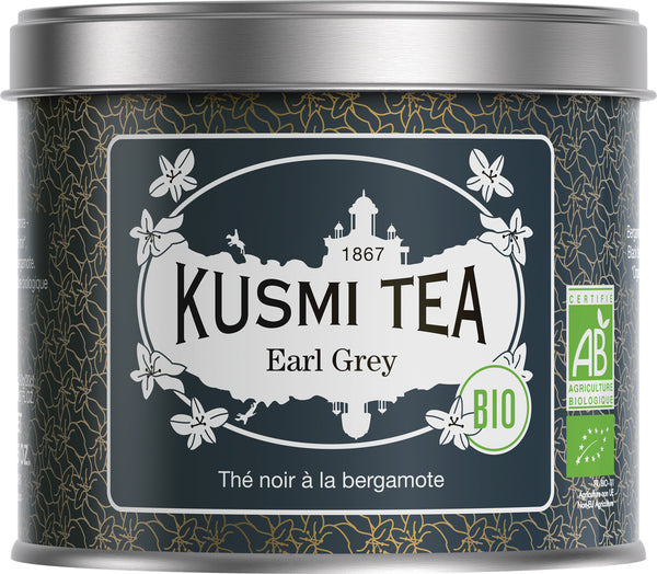Bio Schwarzer Tee 'Earl Grey' mit Bergamotte in der 100 g Metalldose - Kusmi Tea / DE-ÖKO-006