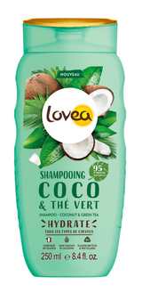Shampoo für alle Haartypen Kokos & Grüner Tee 250 ml - Lovea