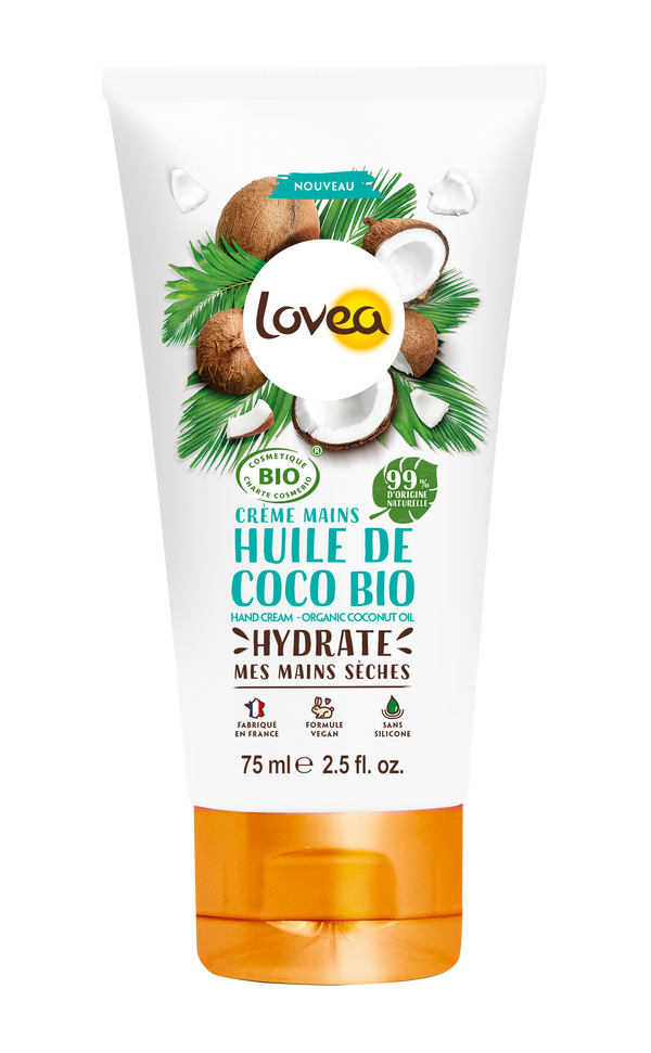 Handcreme mit Kokosöl für trockene Haut 75 ml - Lovea