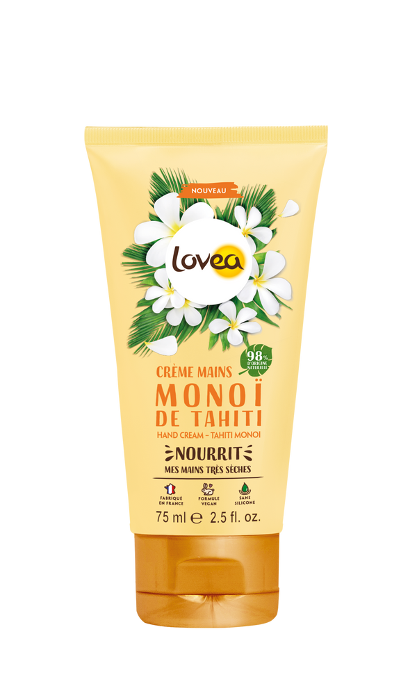 Handcreme mit Monoi für sehr trockene Haut 75 ml - Lovea