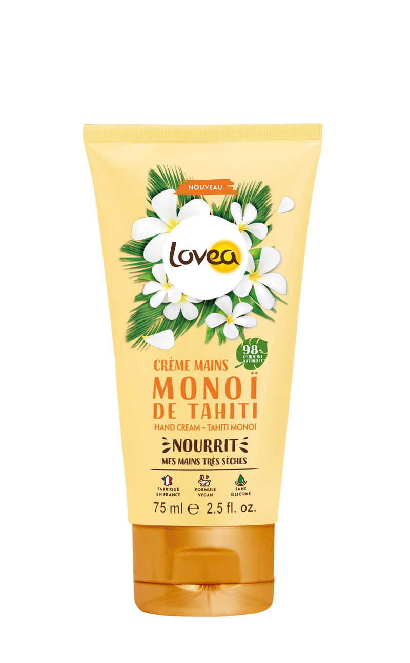 Handcreme mit Monoi für sehr trockene Haut 75 ml - Lovea