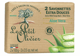 Naturseife Aloe Vera 2 x 100 g - Le Petit Olivier