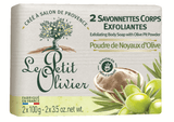 Peelingseife mit Olivenkernpulver 2 x 100 g - Le Petit Olivier