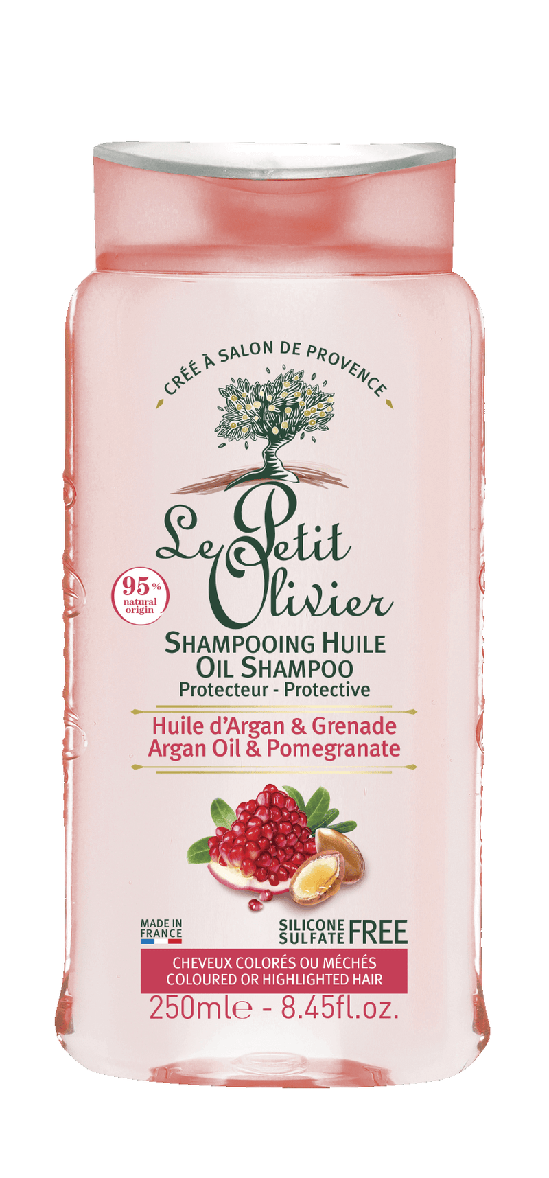 Shampoo für coloriertes Haar Granatapfel & Arganöl 250 ml - Le Petit Olivier