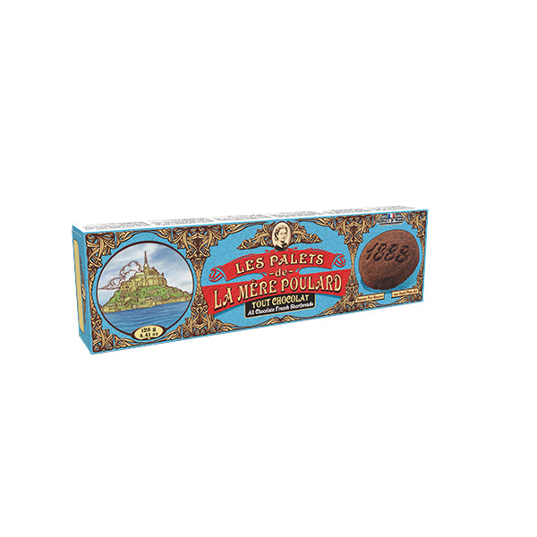 Dickes Buttersandgebäck mit Schokolade (Le Palets au Chocolat) 125 g - Biscuiterie La Mère Poulard