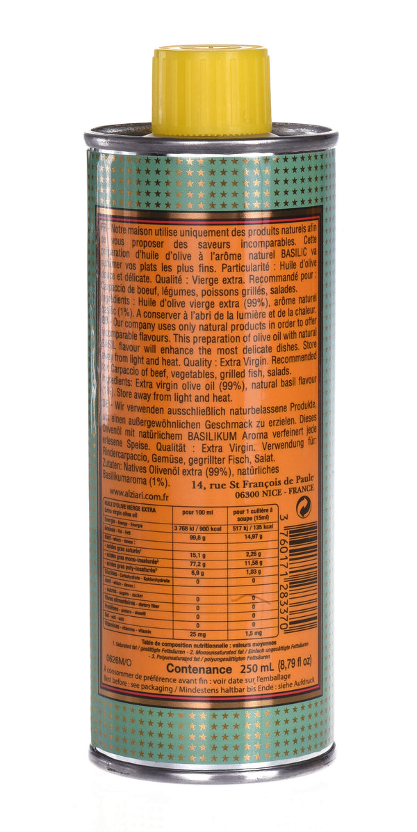 Olivenöl mit Basilikum 250 ml - N. Alziari