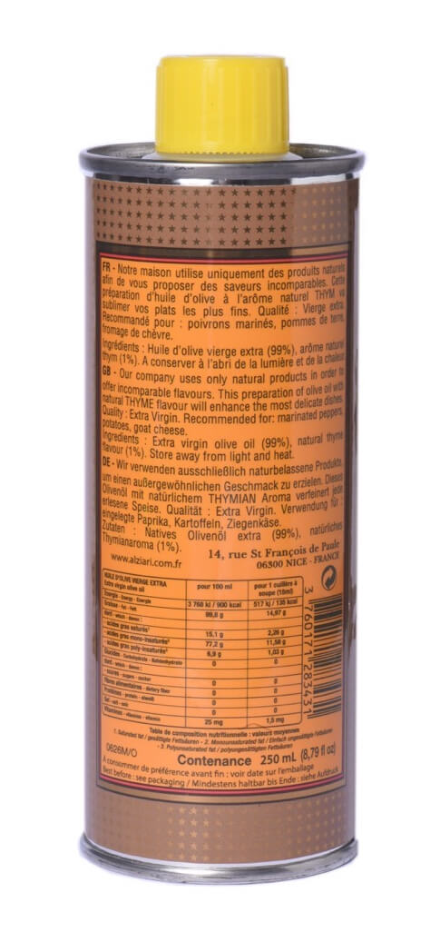 Olivenöl mit Thymian 250 ml - N. Alziari