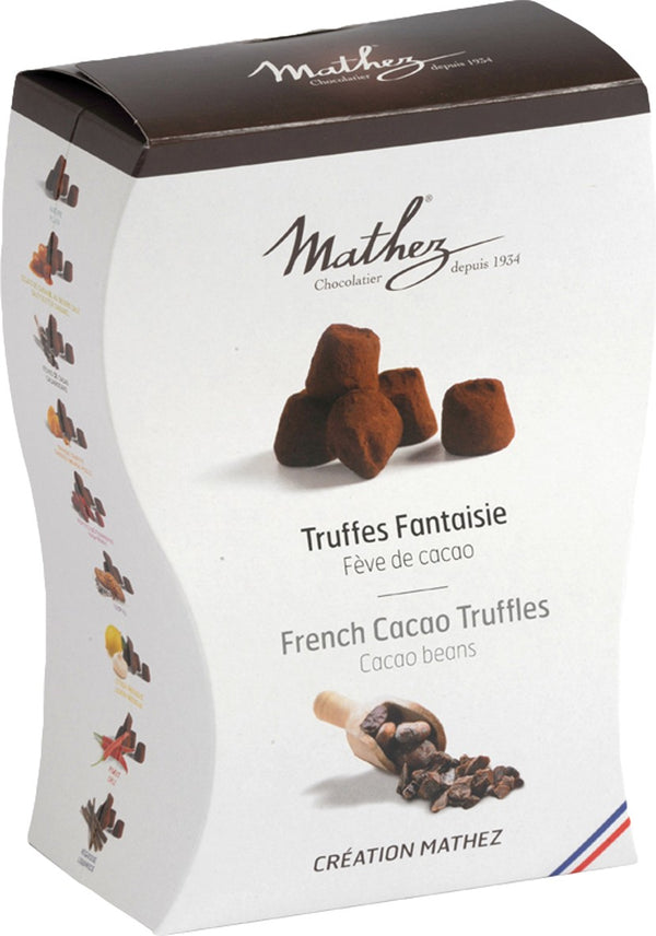 Schokoladentrüffel 'Uno' mit Kakaobohnen (Truffes Fantaisie) 250 g - Mathez