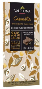 Vollmilch-Schokoladentafel mit Karamell, Puffweizen und 36% Kakao 120 g