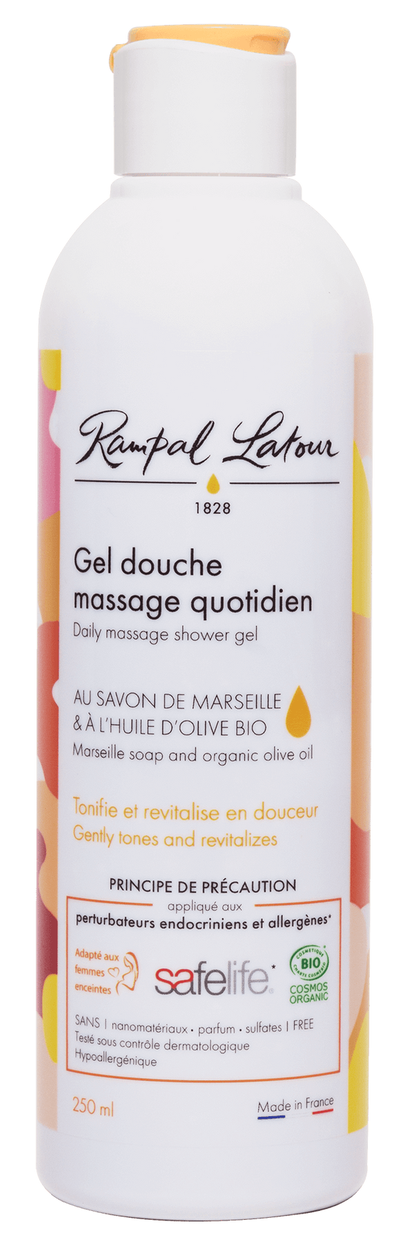 Bio Massage-Duschgel ohne Duft 250 ml - Rampal Latour