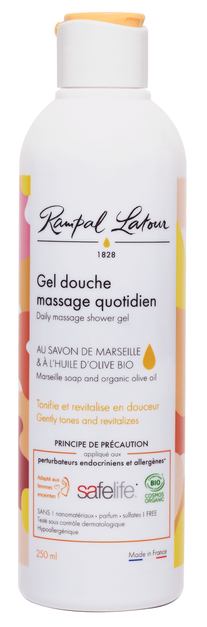 Bio Massage-Duschgel ohne Duft 250 ml - Rampal Latour