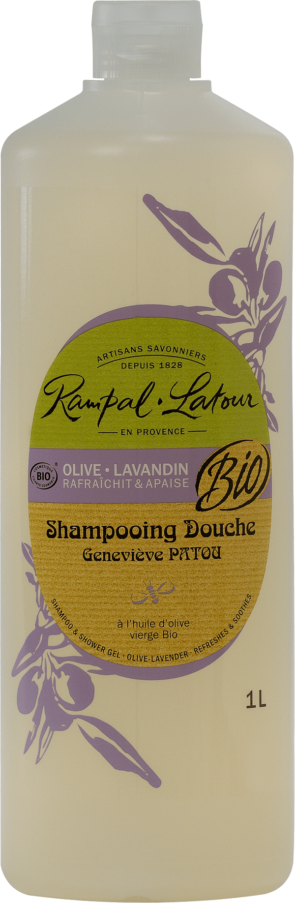 Bio Dusch-Shampoo Olive-Lavandin 1 Liter - Rampal Latour