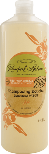 Bio Dusch-Shampoo Honig-Pampelmuse 1 Liter - Rampal Latour