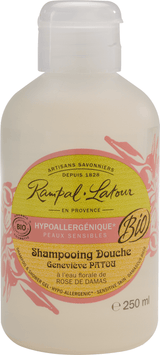 Bio Dusch-Shampoo Damaskus Rose (hypoallergen) 250 ml - Rampal Latour