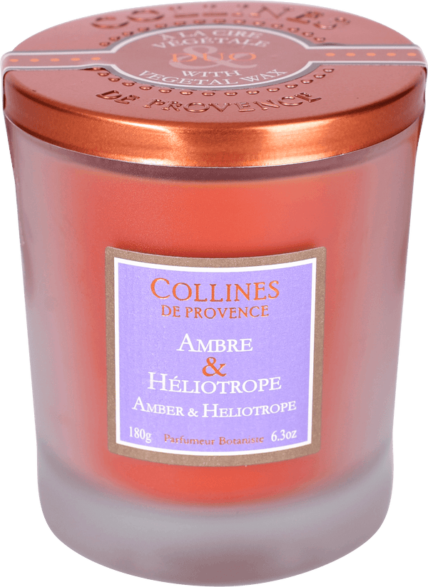 Duftkerze Amber & Heliotrop 180 g - Collines de Provence