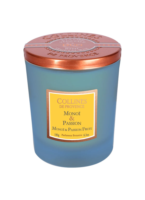 Duftkerze Monoi & Passionsfrucht 180 g - Collines de Provence
